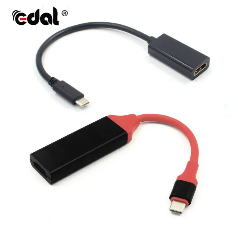 USB Type C к женскому HDMI HDTV кабель адаптер для Samsung Galaxy S8/S8 + Plus/Macbook/huawei mate10 P20 (pro)|Кабели