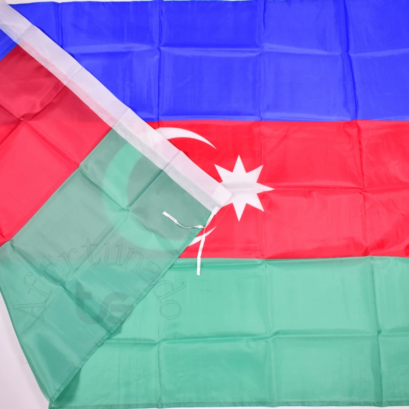 Azerbaian флаг баннер 90х150 см 3x5 футов национальный для встреч парадов вечерние