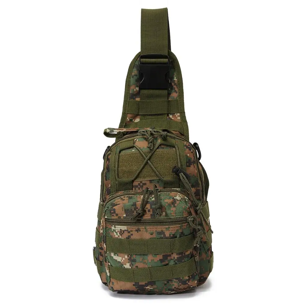 Camouflage Molle открытый плечо Военная походная Сумка тактический рюкзак 600D Оксфорд Кемпинг Треккинг путешествия охота нагрудная сумка - Цвет: Camouflage