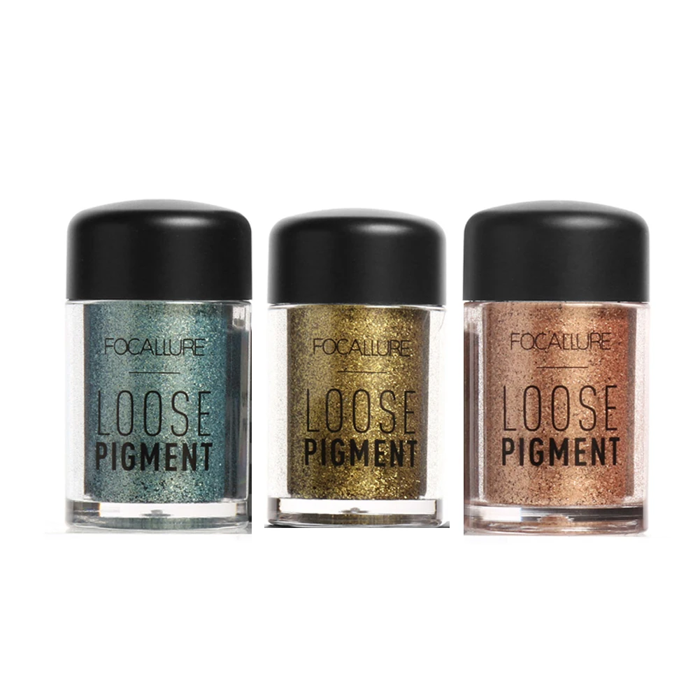 Для женщин блестящие тени для век Макияж Loose Powder Красота Блеск Пигмент комплект|eye