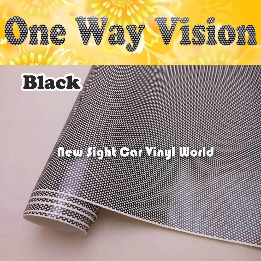 Виниловая пленка для печати двусторонняя черная One Way Vision наклейка на окно