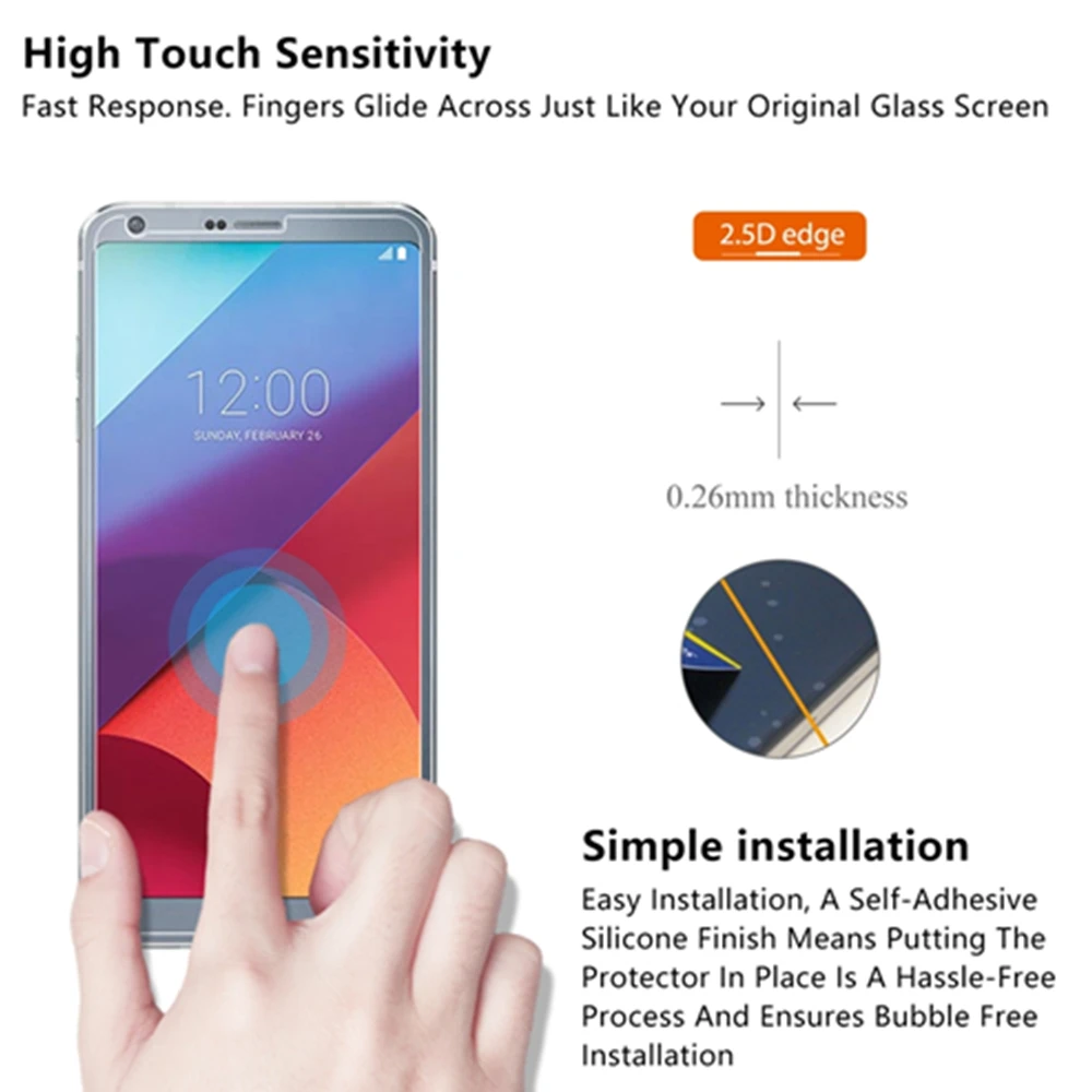 Защита экрана для lg g6 glas k3 4 7 10 защитное стекло закаленное g2 3 5 пленка 2.5d 9H защита