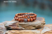 boho pave gunmetal zircon beads wooden beads bracelet wood yoga bracelet
