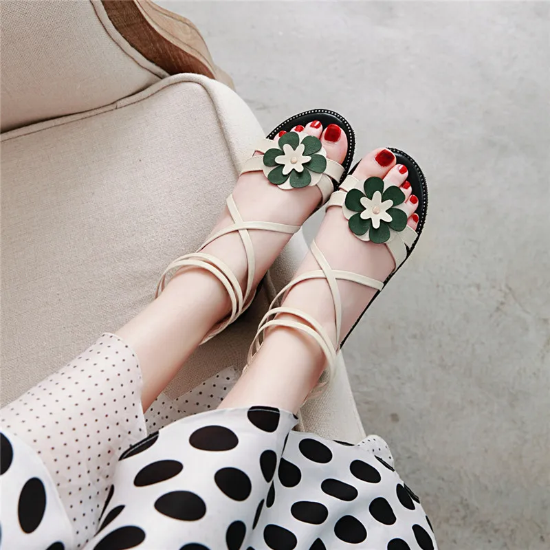 Женские босоножки на молнии Smirnova повседневные простые удобные плоской подошве с