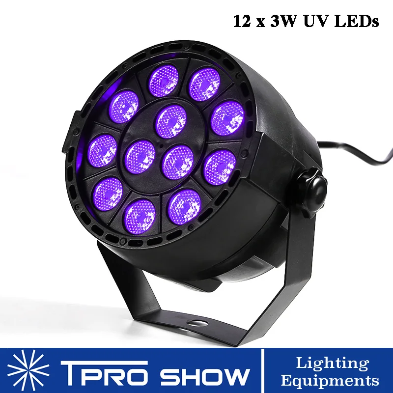 LED Par 12x3W Светодиодные сценические эффекты Светильник с изменяемым цветом RGBW и DMX 512 для диско-диджей-проектора