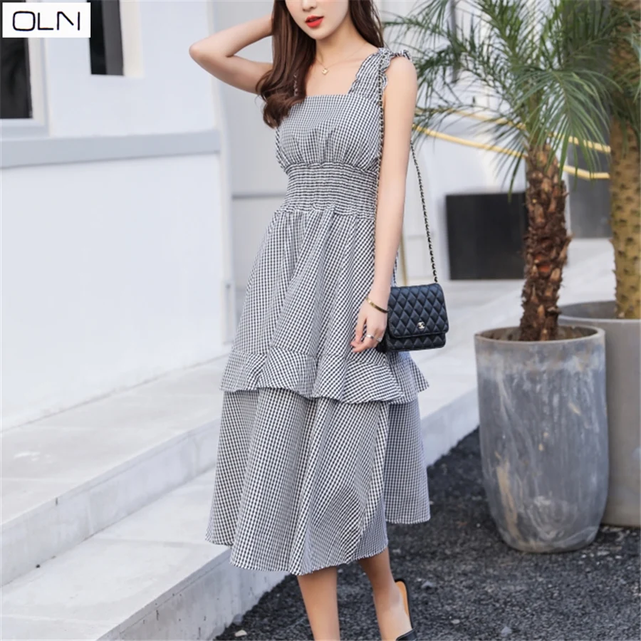 Vestidos/платье летнее платье в Корейском стиле во французском ретро с надписью tea break
