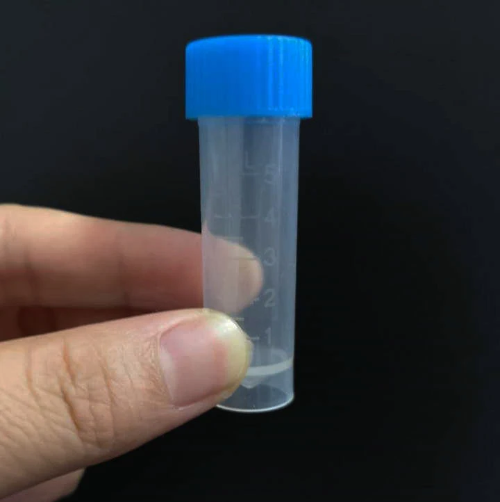 200pcs/lot 5ml Graduated Plastic Cryovial Tubes Cryo Freezing Tube pipes With Screw Cap | Канцтовары для офиса и дома