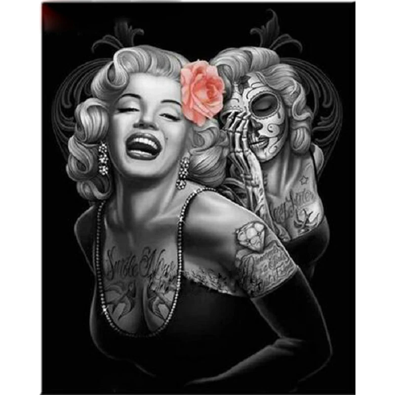 

YIKEE diamond painting Marilyn Monroe,embroidery rhinestones,dimond painting K547