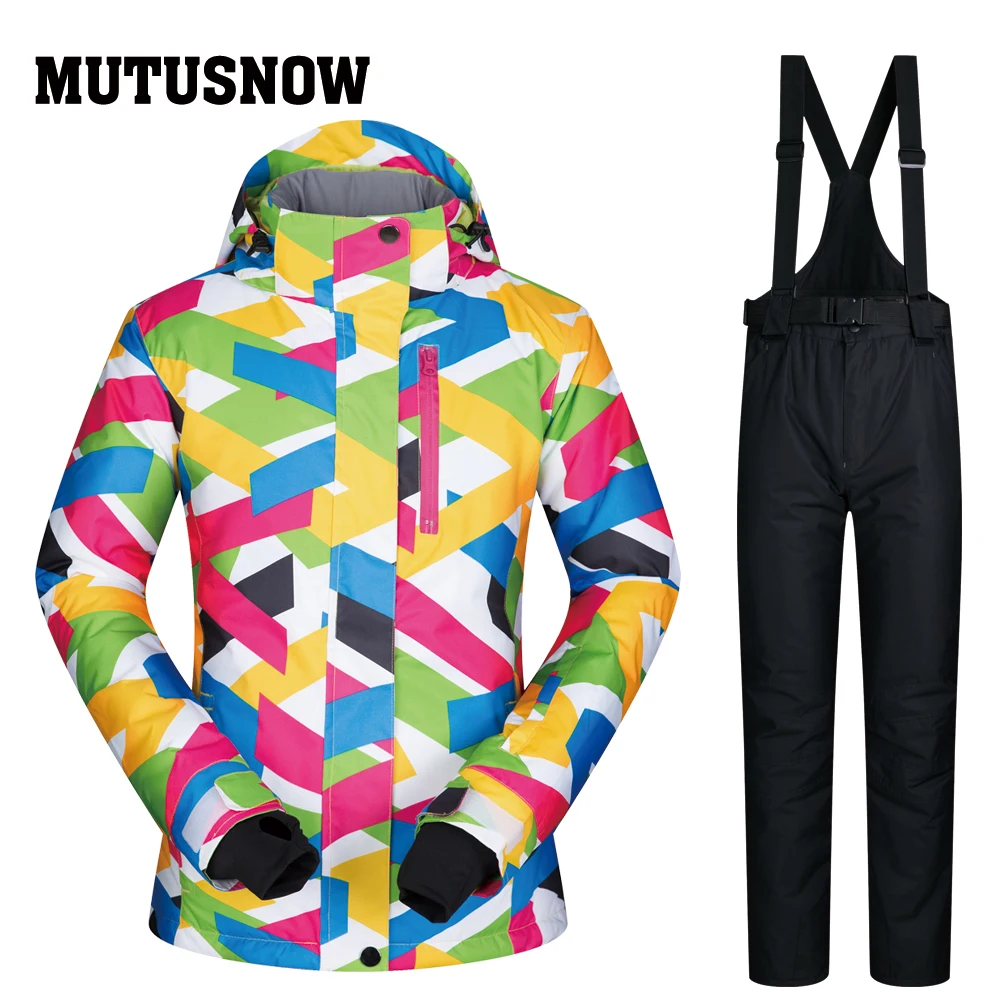 MUTUSNOW 2020 новый высококачественный Женский лыжный костюм брендовый женский зимний