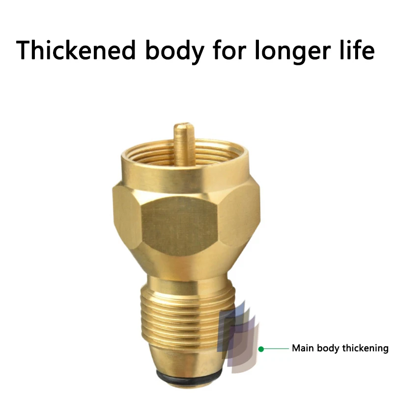 Propane Refill Adapter Lp Gas 1 Lb Cylinder Tank Coupler Heater Bottles Coleman Hand Tools | Инструменты