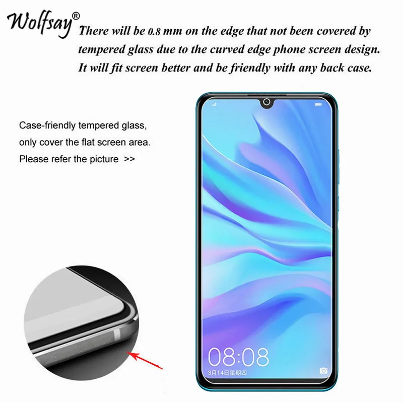 2pcs glass huawei p30 lite screen protector tempered glass for huawei p30 lite glass phone film huawei p30 lite protective film free global shipping