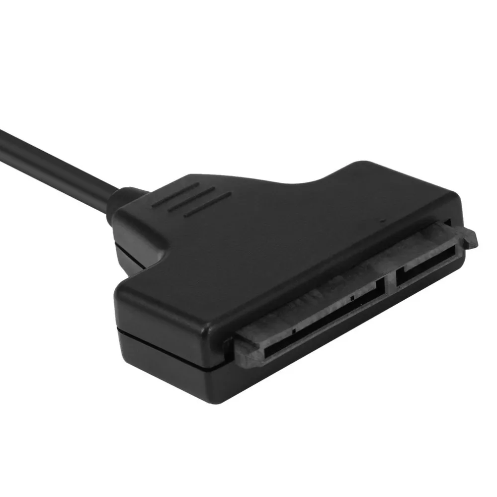 Высокая производительность черный свет контактный кабель адаптер USB 2 0 для SATA 7 + 15