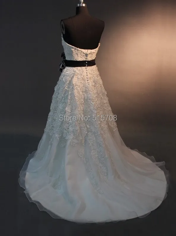 Фото Реальное фото свадебные платья милое с открытой спиной кружевное платье со