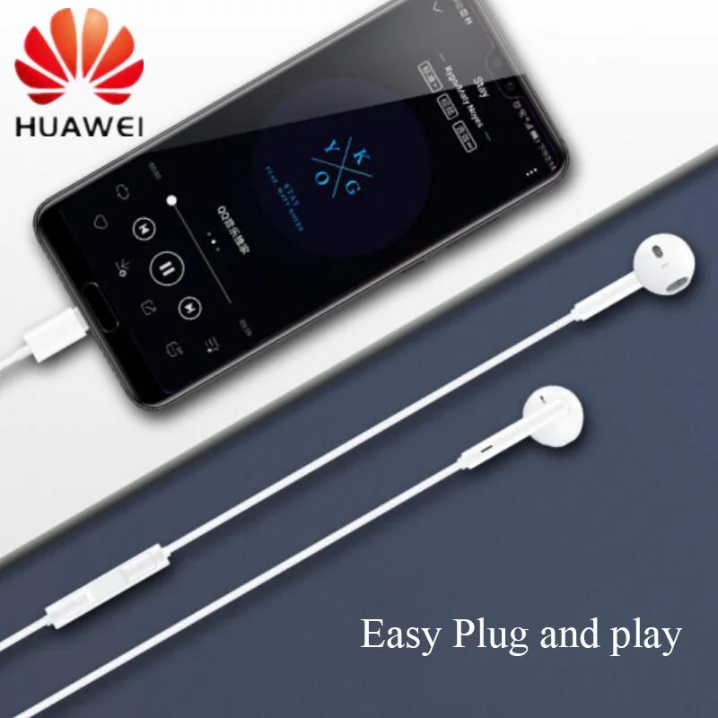 HUAWEI Original CM33 Earphone USB Type-C In Ear Hearphone Headset Mic Volume Mate 10Pro 20 X RS P20 30 Note 10 | Электроника