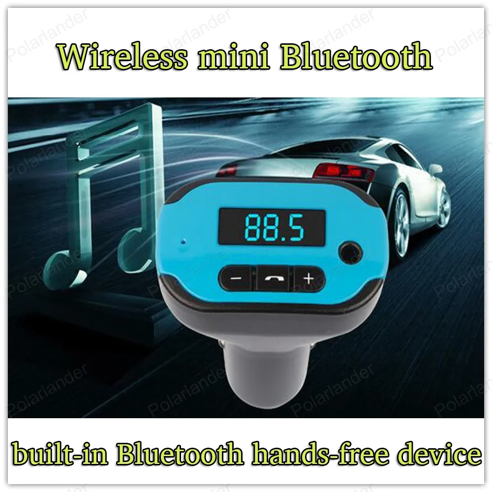 

mini Bluetooth Car Kit Bluetooth MP3 Player built-in Bluetooth hands-free device 10 M Bluetooth distance LCD blue light display