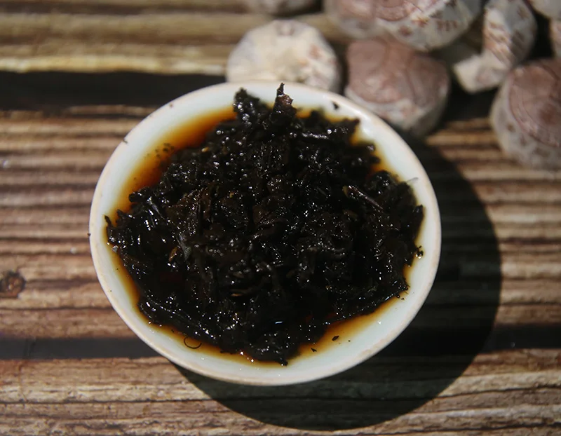 Laocang года мини спелый Pu'er Tuocha клейкий Аромат Риса Шу ПУ-эр Чай Tuo Cha