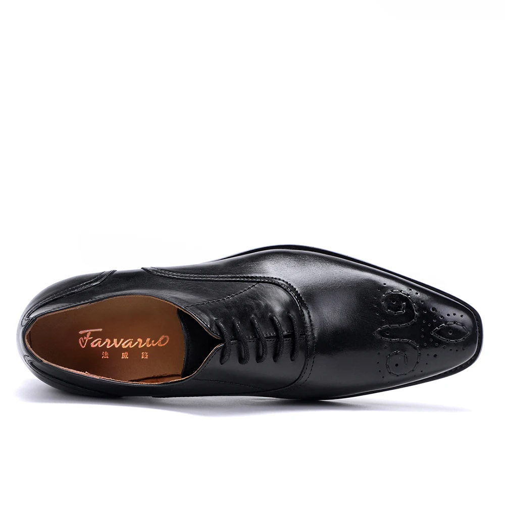 Farvarwo 2018 Mens Luxury Brand Business Oxford Shoes for Men Designer Lace Up Party Retro Oxfords Brogue Flats Derby | Обувь