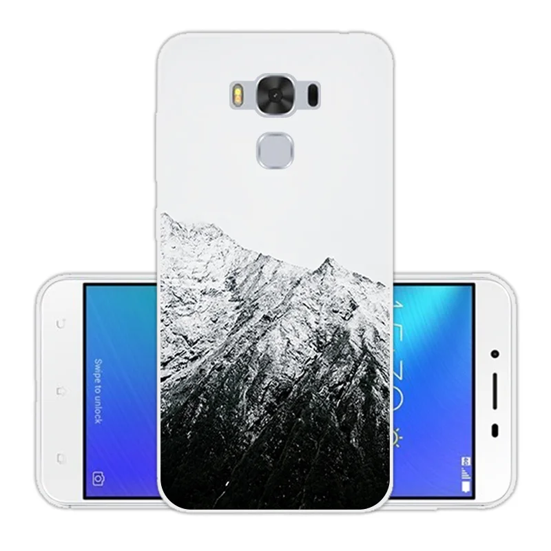 Чехол для Asus Zenfone 3 Max ZC553KL Animal Case 5 дюймов прозрачный силиконовый мягкий ТПУ