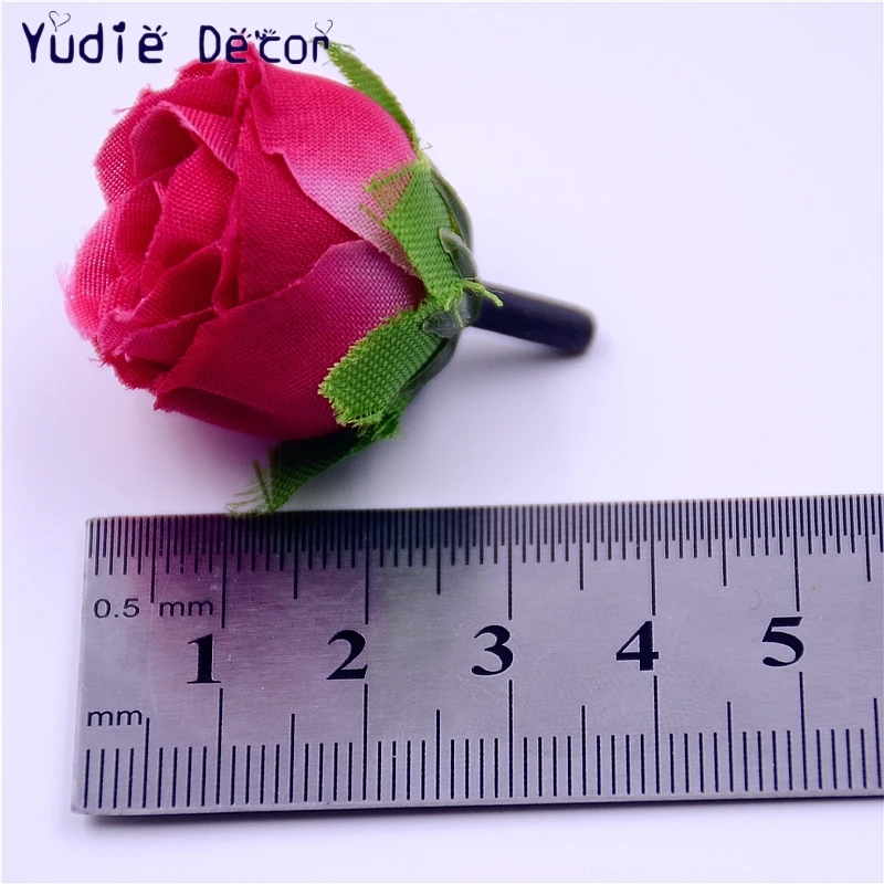 Мини шляпа шелковая искусственная Роза 20 шт.|artificial rose flower|flowers forflower for wedding |