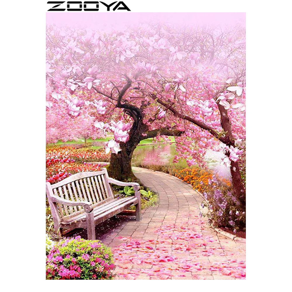 

ZOOYA Diamond Embroidery 5D DIY Diamond Painting Landscape Maples Hobby Diamond Painting Rhinestone Cross Stitch Home Decor R561
