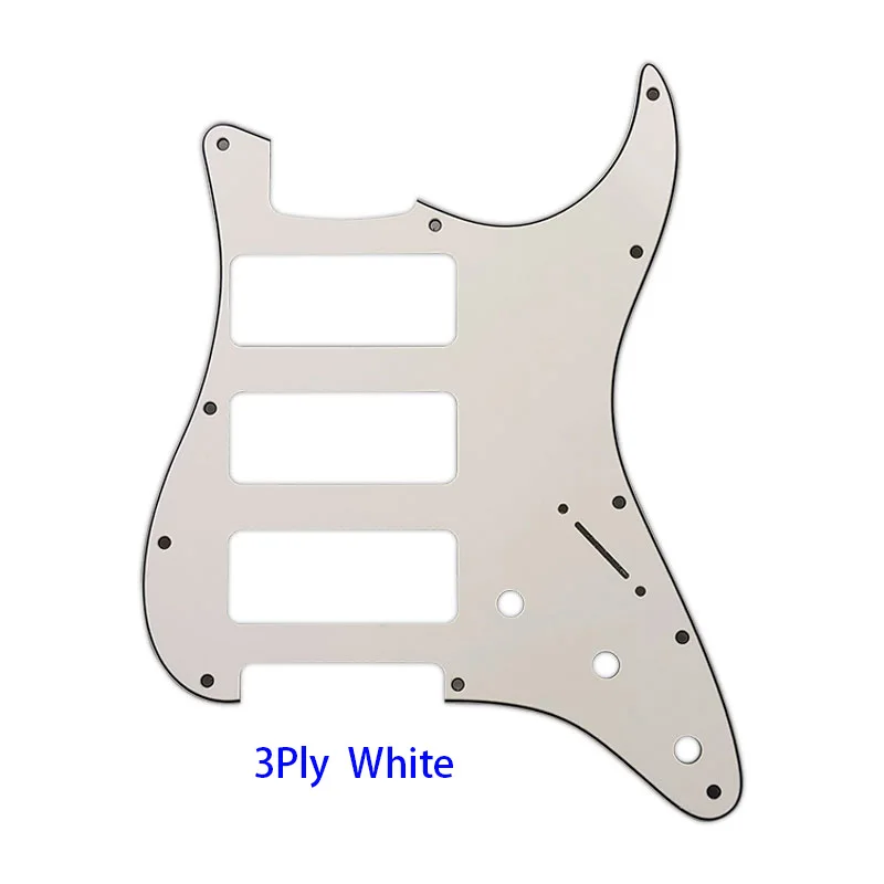 3Ply Whtie Pleroo отличное качество гитарные части 3 P-90 гитара Stratocaster PICKGUARD для нас 11 винтовых отверстий Strat 3 P90S Humbucker - Цвет: 3Ply Whtie