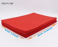 cmcyiling red 12 pieces red 1mm felt sheet felt craft polyester fabrics for scrapbooki sewing fieltro feltro textiles