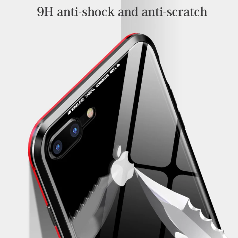 Для iPhone X XS Max XR 7/8 чехол Магнитный адсорбционный Флип 360 градусов полный корпус