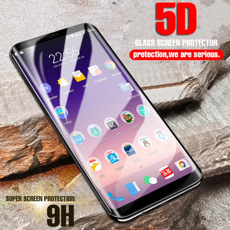 5D полный защитный Стекло для samsung Galaxy S6 S7 край S8 S9 плюс крышка Экран Защитная