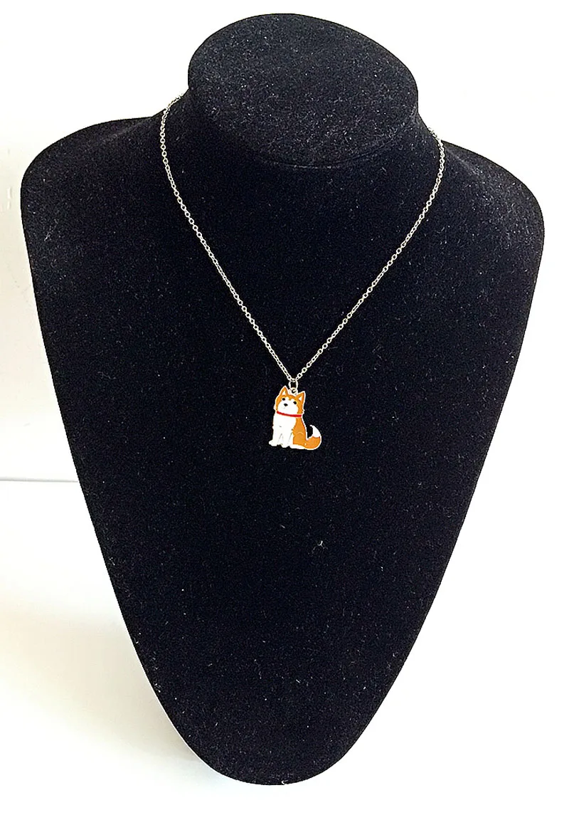 Модное ожерелье сделай сам с изображением хаски собаки Очаровательное для