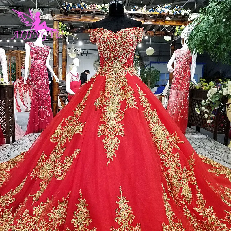 

AIJINGYU Plus Size Bridal Dresses 2021 Gowns Poland engagement Elegant Supplier Gown Sleeve Wedding Dress Russian Federation