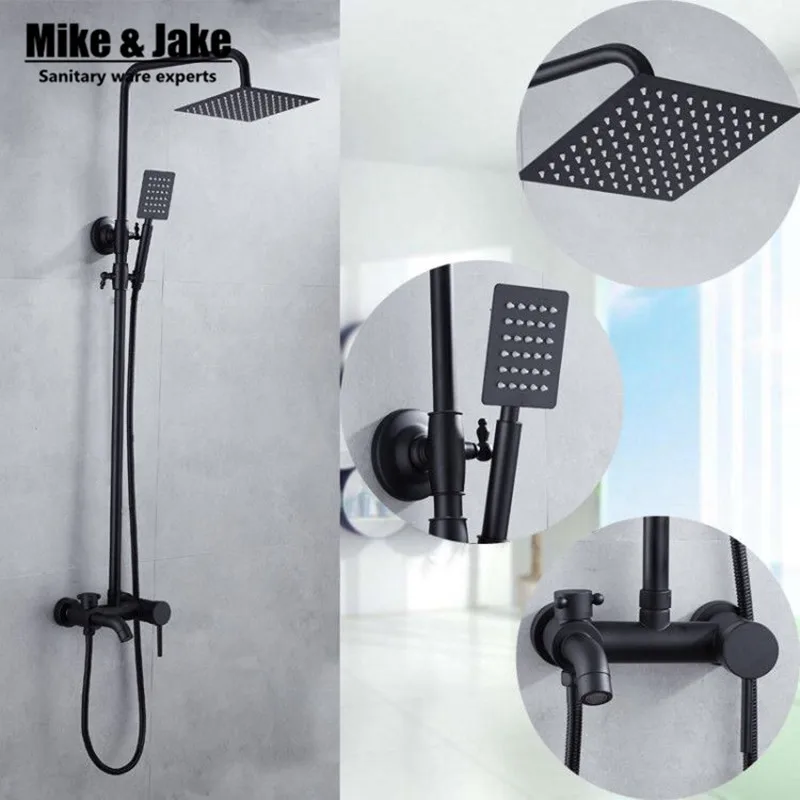 Набор для душа черный смеситель ванной комнаты|black shower set|faucet setshower set |