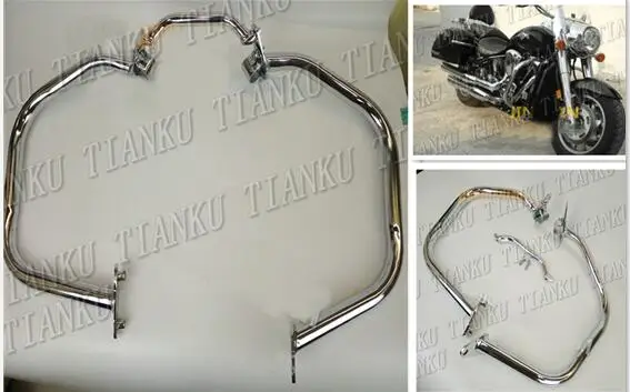 Хромовая металлическая защита двигателя для мотоцикла Kawasaki Vulcan VN 2000 все