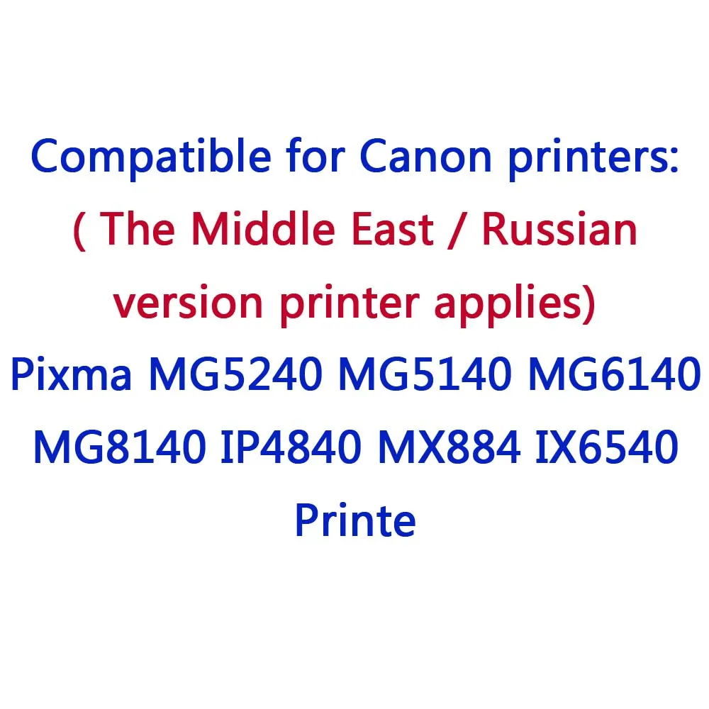 5 шт. совместимый для Canon PGI 425 CLI 426 картриджи с чернилами pixma ip4840 ix6540 mg5140 mg5240 mg6140 mg8140