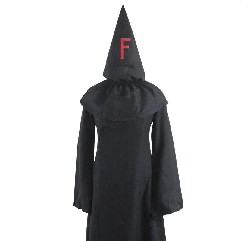 Черная накидка с капюшоном из аниме FFF FataFire Fukanzenna Big fff Baka для проверки костюма