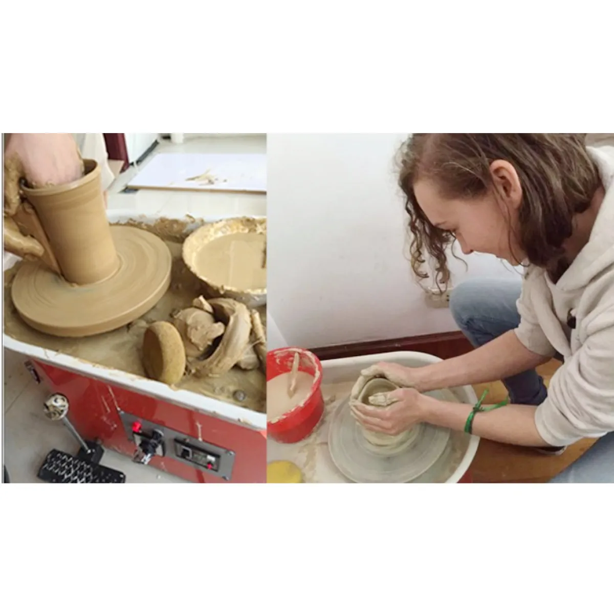 Turning Electric Pottery Wheel Ceramic Machine 220V 550W 300mm Ceramic Clay Potter Kit For Ceramic Work Ceramics