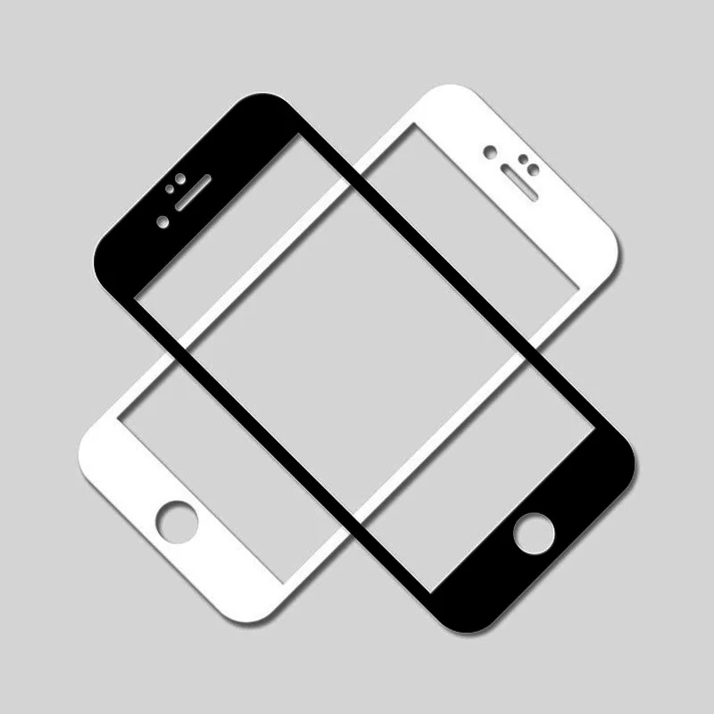 защитная пленка с полным покрытием стекло защита экрана на iphone 7 целый п олный