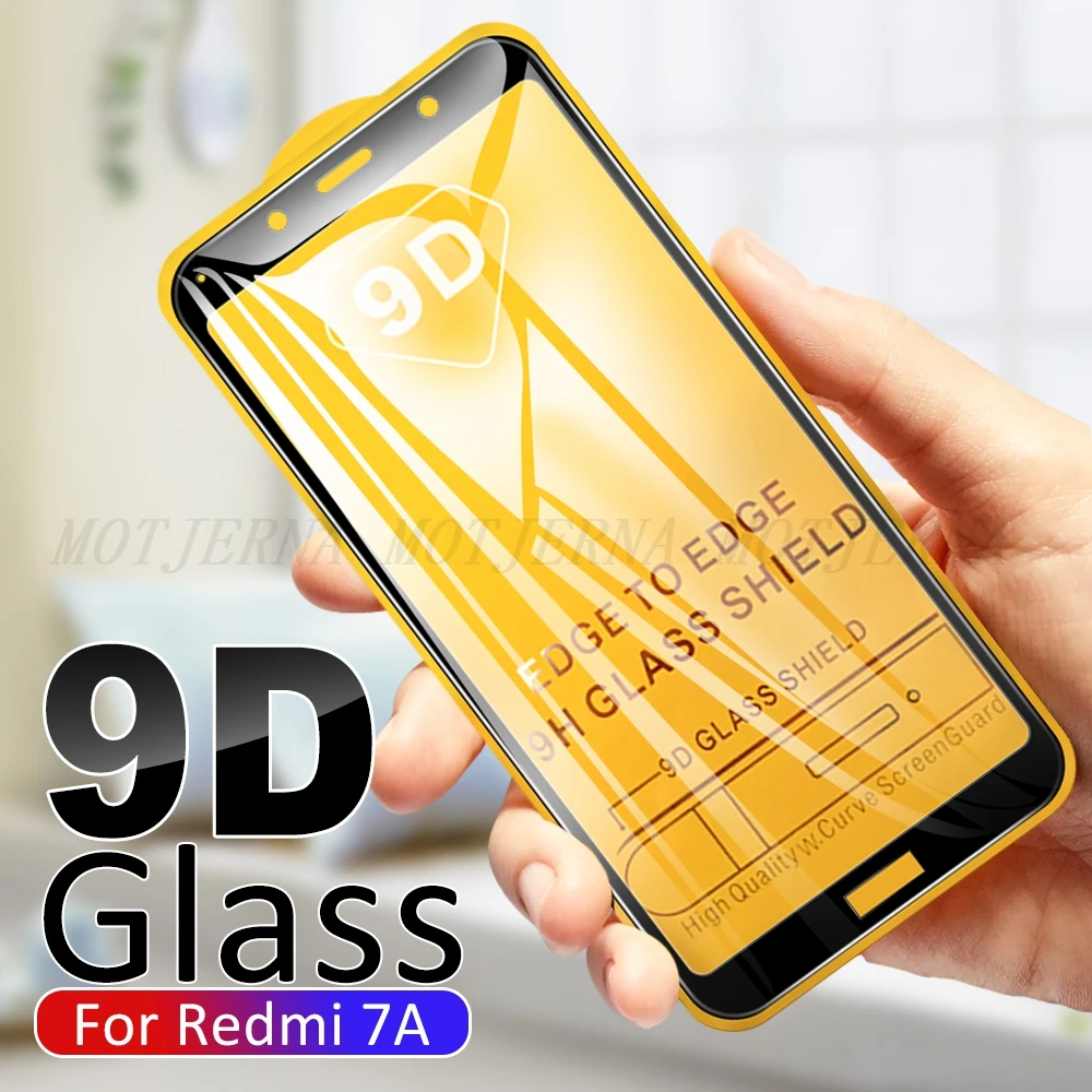 Изогнутое закаленное стекло 9D с полным покрытием для Xiaomi Redmi 7A Note 7 8 Pro 8T защита