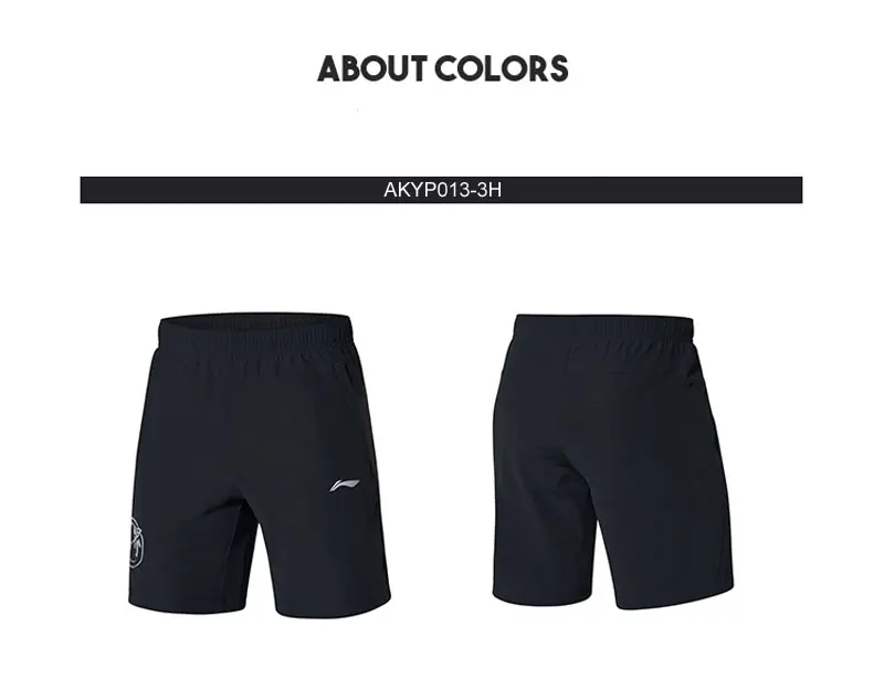 Li-Ning мужские тренировочные трикотажные спортивные шорты дышащие облегающие 77% Нейлон 23% спандекс подкладка Фитнес Спортивные шорты AKYP013 MKY503
