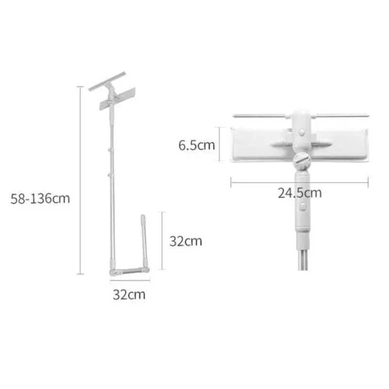 New Telescopic High-rise Cleaning Glass Sponge Mop Multi Cleaner Brush Washing Windows Dust Brush Easy Clean the Windows