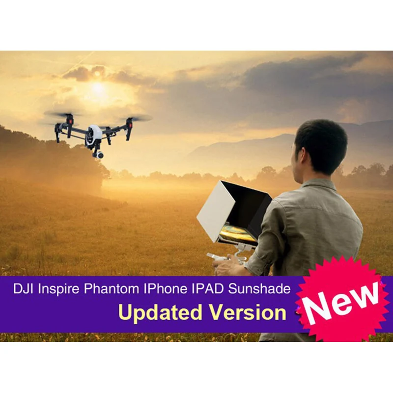 Sunnylife аксессуары для DJI 5,5 7,9 9,7 дюймов Складная линза бленда для планшета солнцезащитный козырек для DJI Inspire1 Phantom 2 3 4 FPV фотография