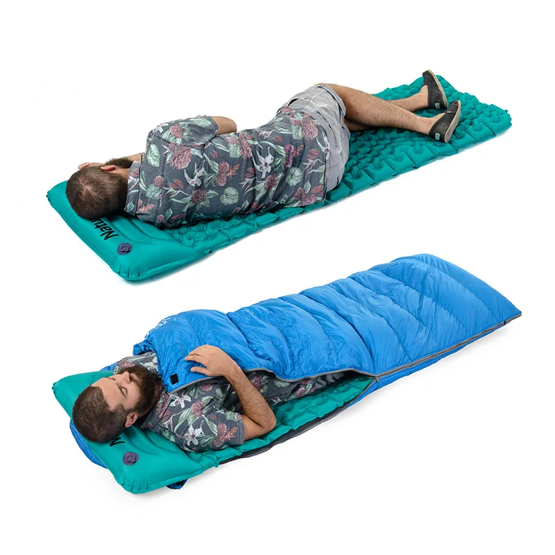 

Naturehike Inflatable Mattress Outdoor Moisture-proof Mattress Air Mattress TPU Camping Mat Sleeping Pad With Pillow NH17T024-T
