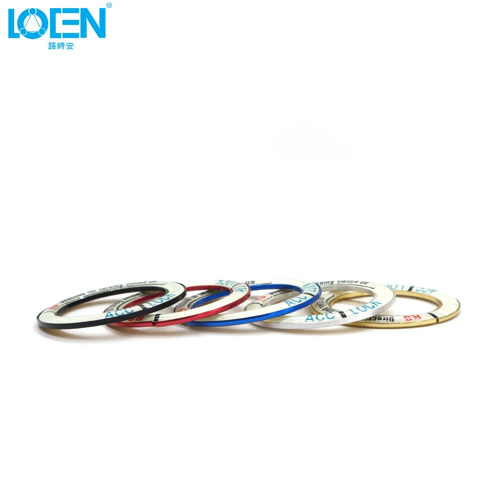 Светящееся кольцо зажигания СТАРТ стоп отверстие для ключей 5 цветов RS