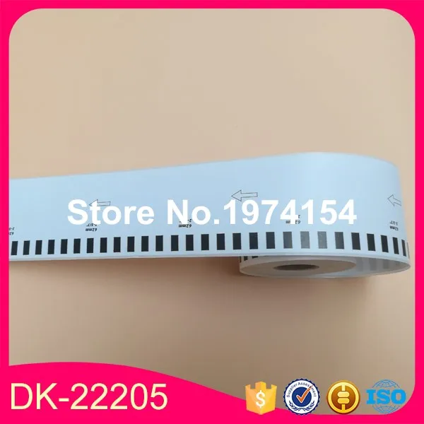 Ярлык совместимый с Brother 15 * рулонов 62 мм X 30 48 м непрерывная фотография DK22205 |