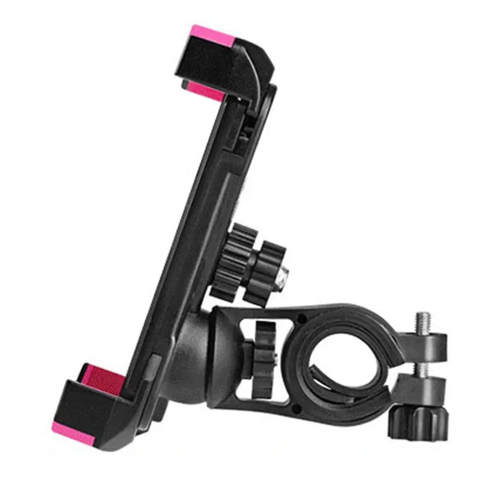 Pink Держатель для телефона на велосипед, мотоцикл, для смартфона, держатель для мобильного телефона, крепление на руль велосипеда, кронштейн, gps подставка, держатель для телефона на велосипед - Цвет: Pink