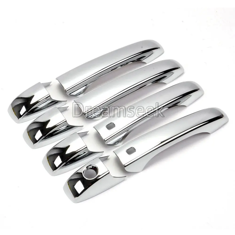 Крышка ручки двери для 2005 2010 Chrysler 300 Dodge Caravan / Avenger с умным отверстием ключа ABS