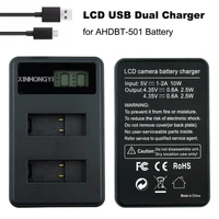 go pro hero5 charger bateria ahdbt 501 battery lcd usb dual charger for gopro hero 5 6 7 action camera accessories