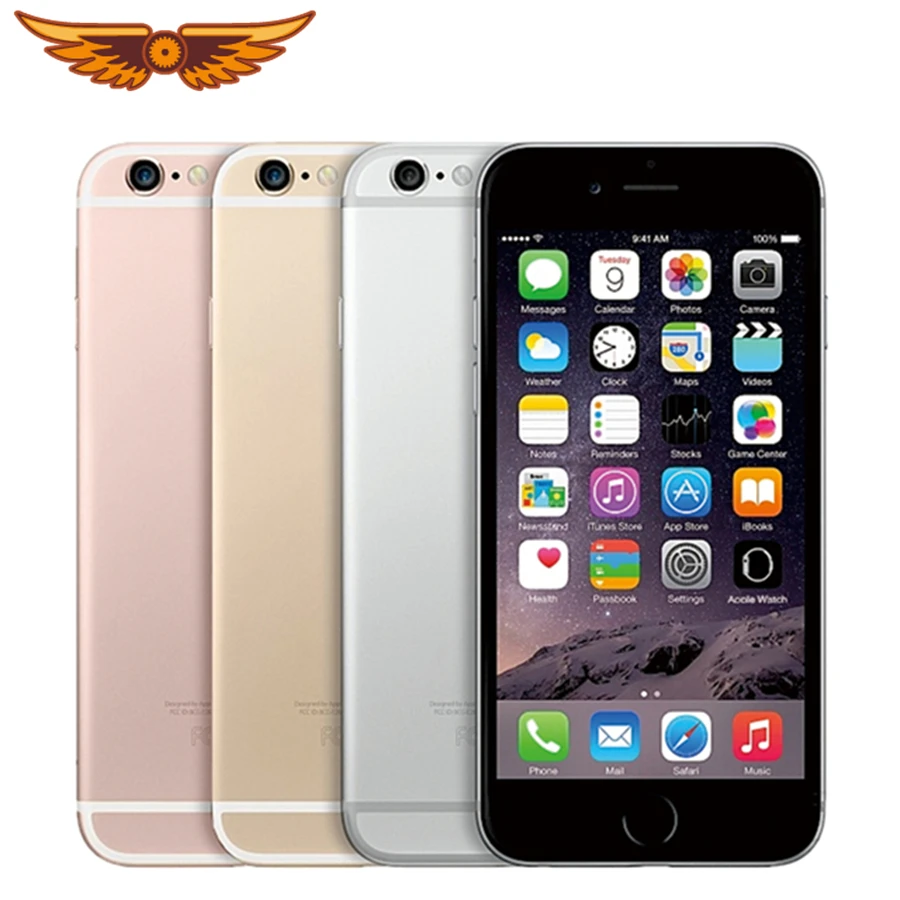 100% Original iPhone 6S Unlocked 4.7 Inch Dual Core 2GB RAM 16/64/128GB ROM 12.0MP Camera LTE IOS IPS Touch ID Used Mobile Phone | Мобильные