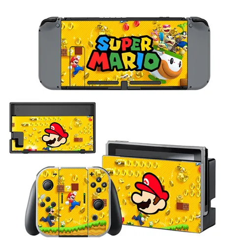 YSNS0357 Супер Марио кожи Стикеры для nintendo переключатель Стикеры кожи для nintendo переключатель NS консоли и Joy-Con контроллер винил - Цвет: YSNS0357