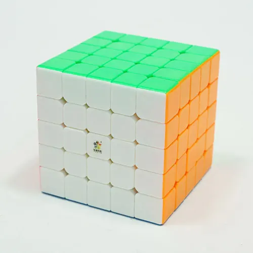stickerless Юйсин маленький магический 5x5x5 Магниты без наклеек магический куб скоростной магический куб для сложных - Цвет: stickerless