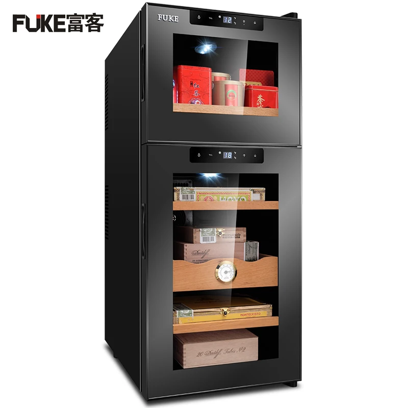 

Mini Cigar humidor Cooler Electric Cigar cabinet Thermostatic&Constant humidity Cigar Storage tea cabinet FK-18C